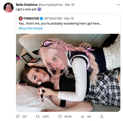 belle delphine leaked pics|Finn and Belle Delphine Collaboration